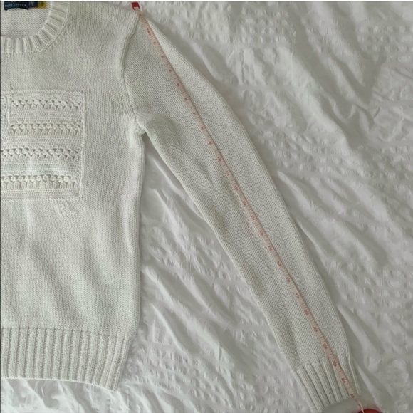 New Ralph Lauren American Flag White Sweater - Picture 11 of 12